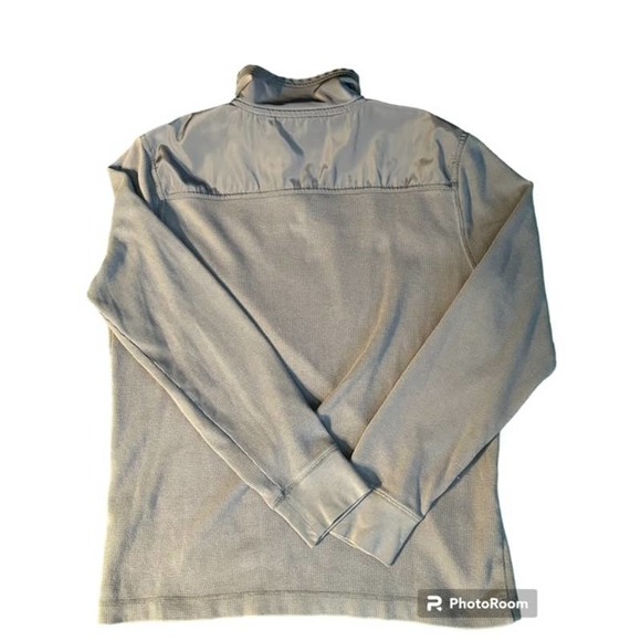 Banana Republic Sweatshirt Grey Sweater 1/4 zip Mens Size L EUC - Picture 2 of 7
